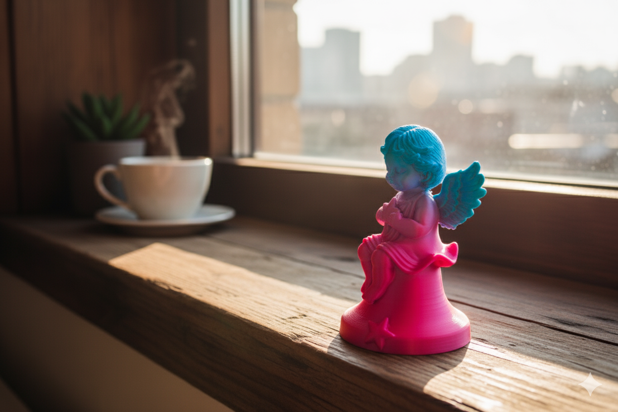 Figura de ángel: escultura decorativa para el hogar y regalo espiritual