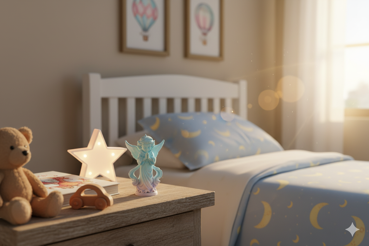 Figura de ángel: escultura decorativa para el hogar y regalo espiritual