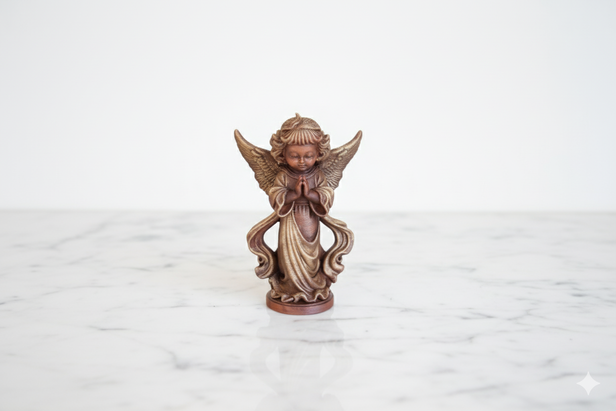 Hand-Painted Angel Figurine – Spiritual Home Decor Gift