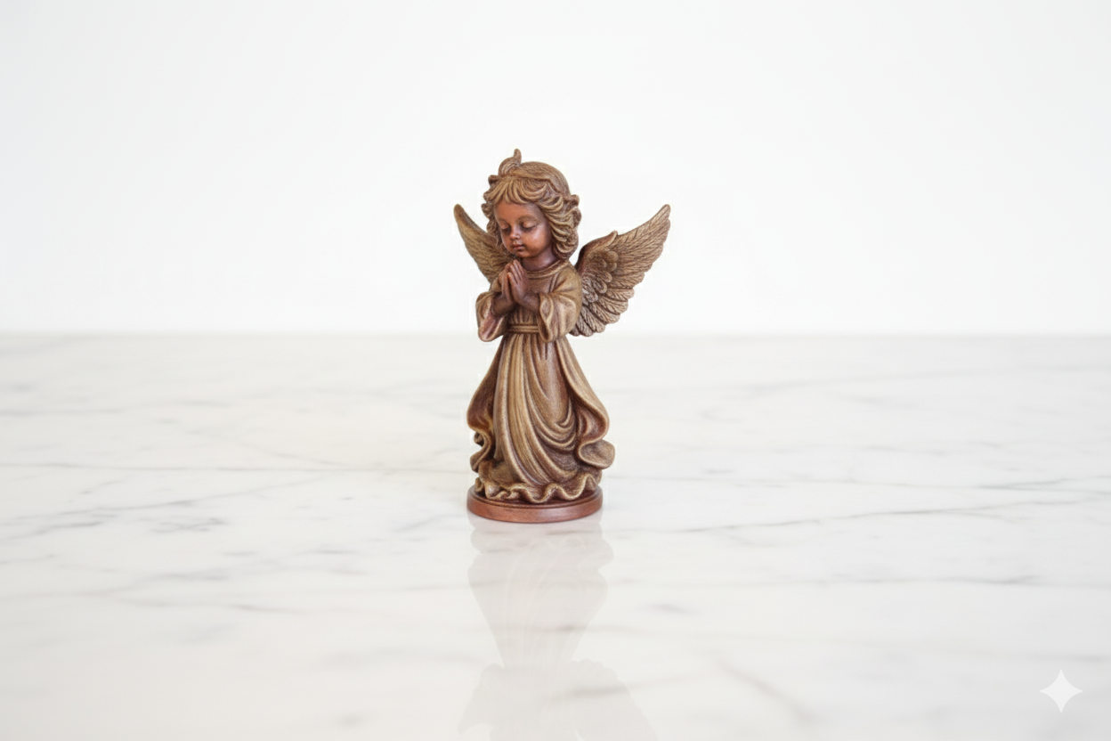 Hand-Painted Angel Figurine – Spiritual Home Decor Gift