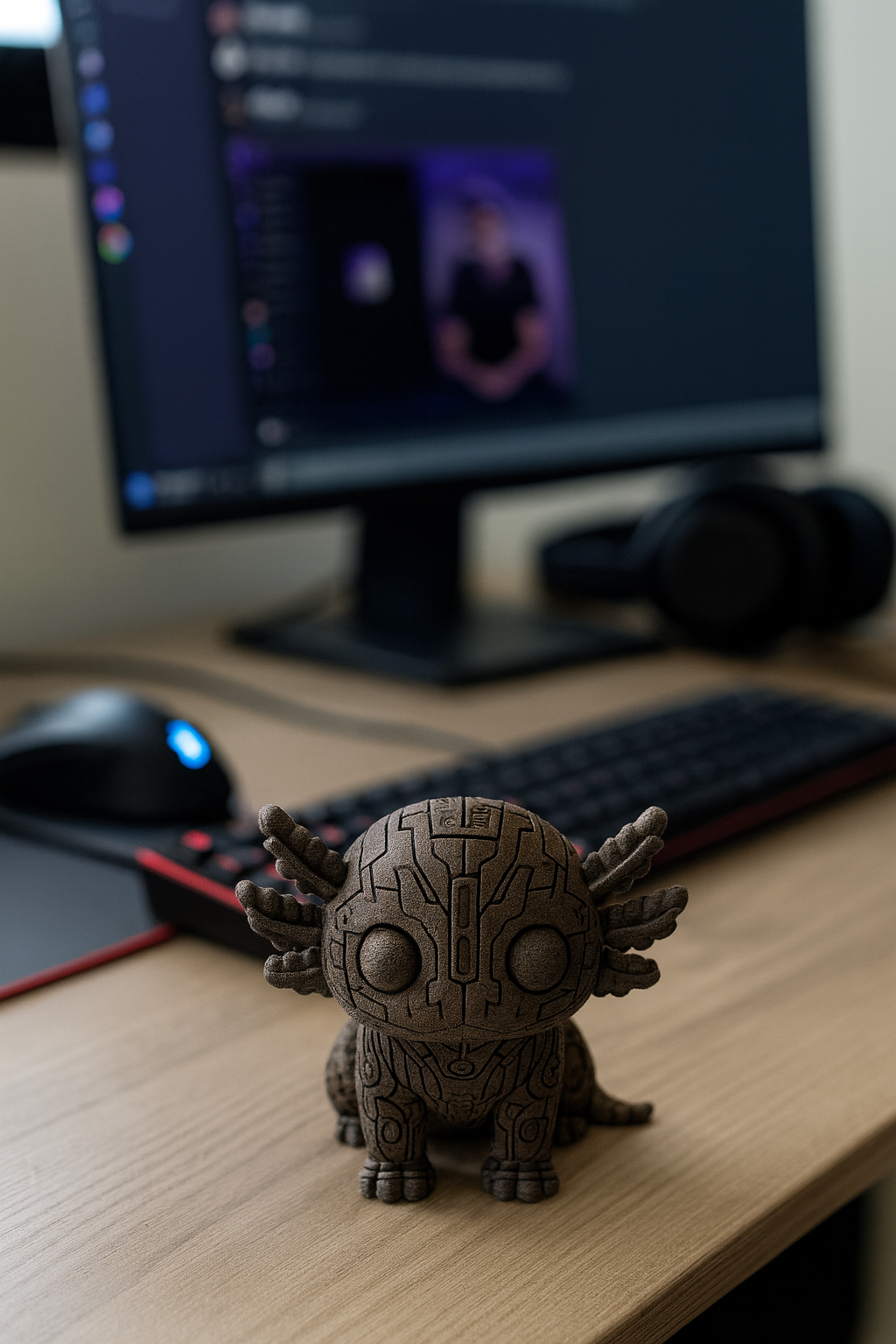 Steampunk Axolotl Sculpture