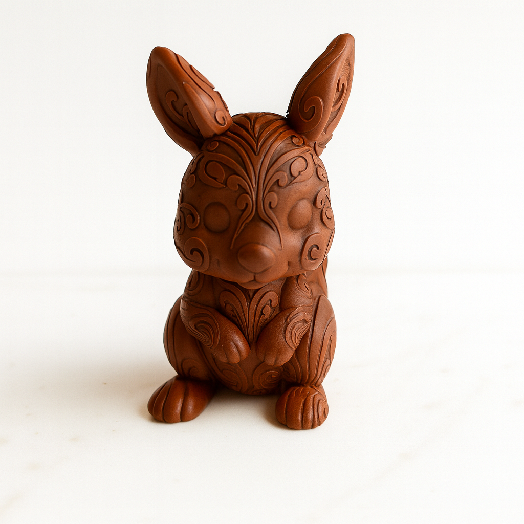 Ornamental Kangaroo Sculpture – Handcrafted Terracotta-Style Figurine