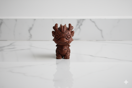 Escultura de dragón bebé steampunk: figura decorativa pintada a mano