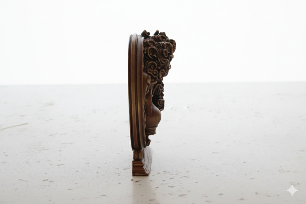 Aquarius Zodiac Decorative Sculpture - Bronze finish / Hand Painted