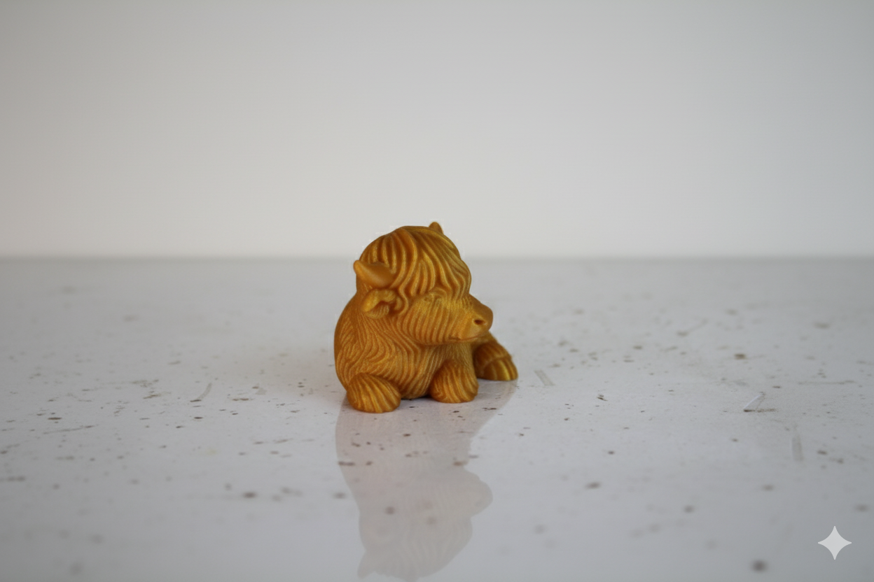 Yellow Cow of Abundance taking a rest