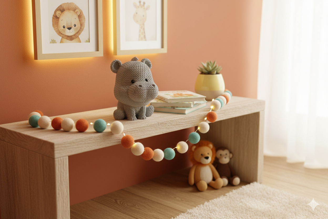 Cute Knitted-Style Hippo Decorative Figurine – Grey