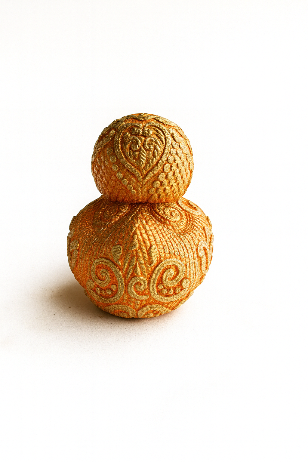 Golden Orange Duck Figurine – Decorative Sculpture for Home & Gifts