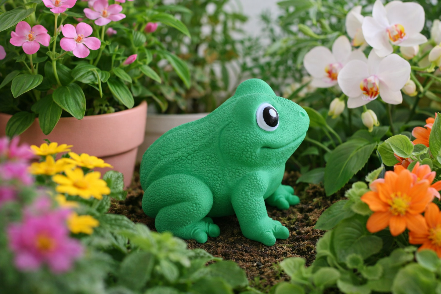 Decorative Frog Figurine – Playful Green Accent Sculpture