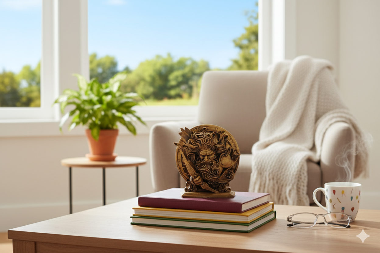 Hand-Painted Sagittarius Warrior Figurine – Mythological Decorative Sculpture