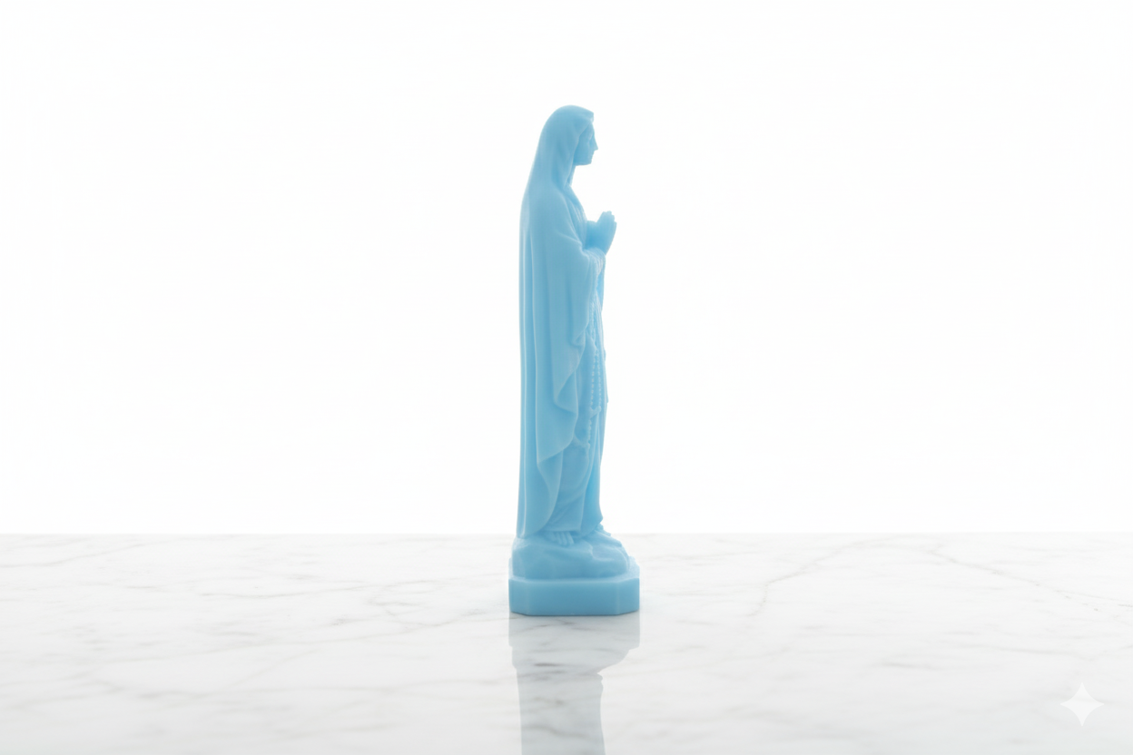 Figura de la Virgen María que brilla en la oscuridad: estatua decorativa espiritual