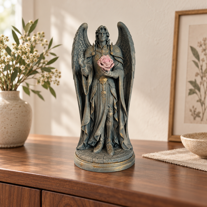 Arcángel Bagadiel · Figura decorativa pintada a mano (22 cm)