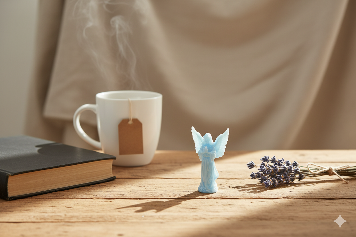 Small Angel Figurine – Spiritual Home Decor Gift