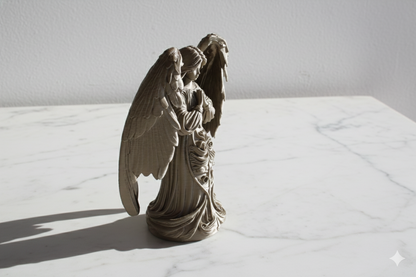 Metallic Finish Angel Sculpture