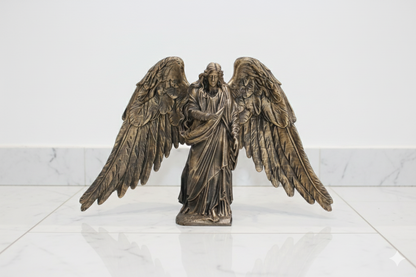 Large Angel Decorative Figure – Open Wings Design