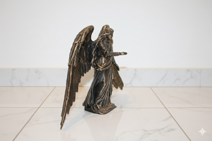 Large Angel Decorative Figure – Open Wings Design