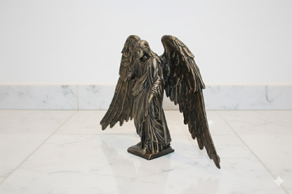 Large Angel Decorative Figure – Open Wings Design