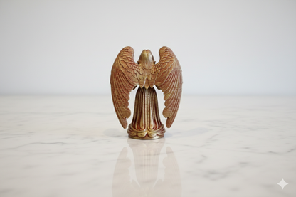 Red & Gold Angel – Hand-Finished Decorative Figure