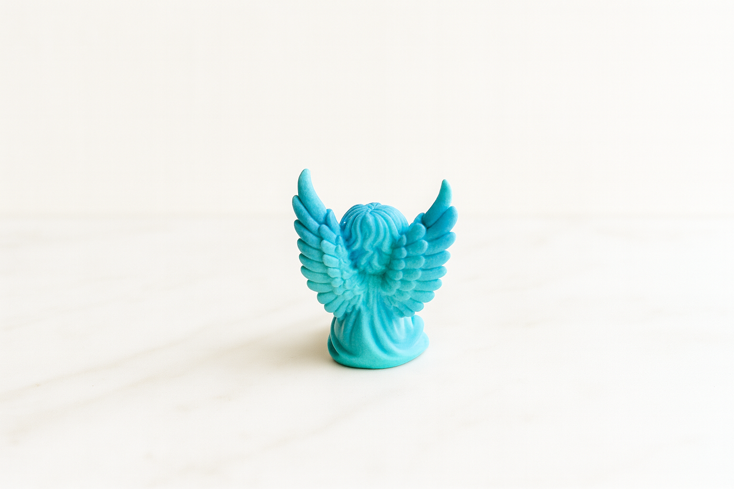 Angel Figurine in two shades of blue – Decorative Statue for Home & Gifts