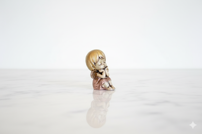 Small Hand-Painted Angel Figurine – Spiritual Home Decor Gift