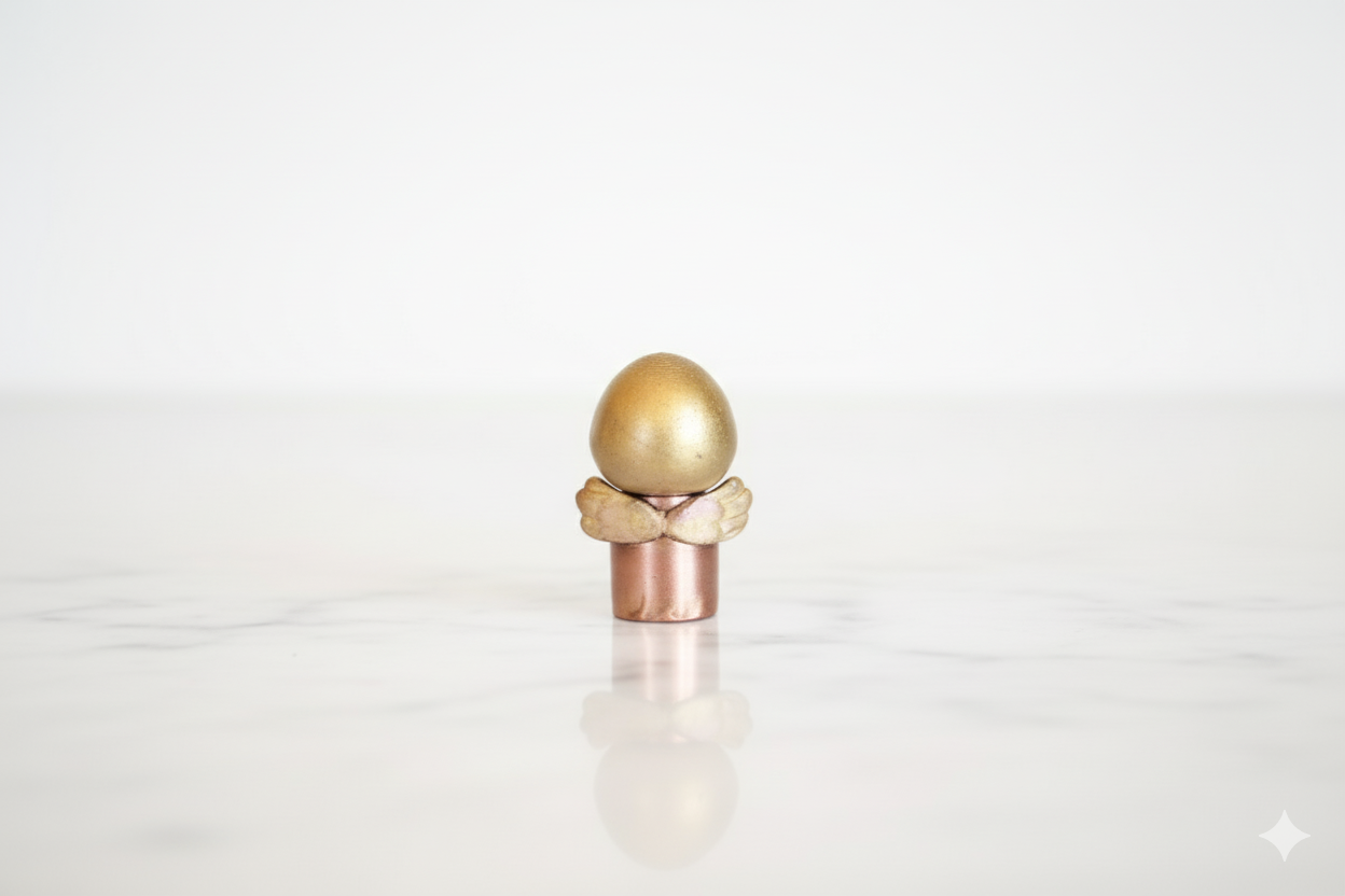 Small Hand-Painted Angel Figurine – Spiritual Home Decor Gift