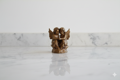 Angels of Friendship Decorative Figurine – Bronze Tone Sculpture