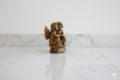 Angels of Friendship Decorative Figurine – Bronze Tone Sculpture