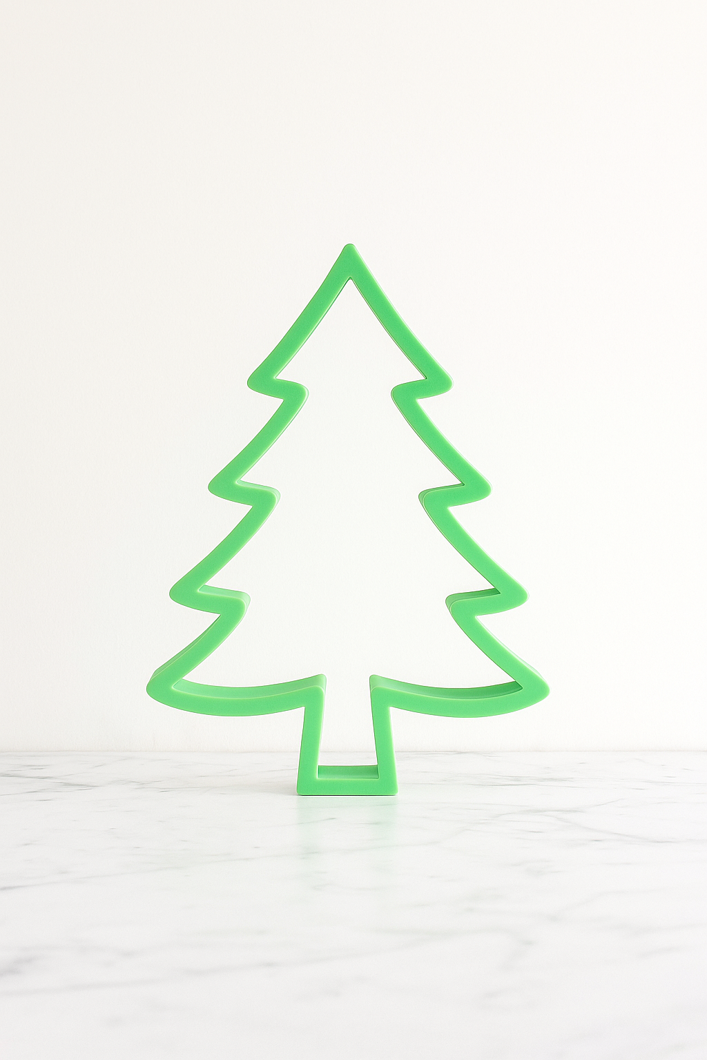 Hollow Green Christmas Tree – Modern Minimalist Holiday Decoration