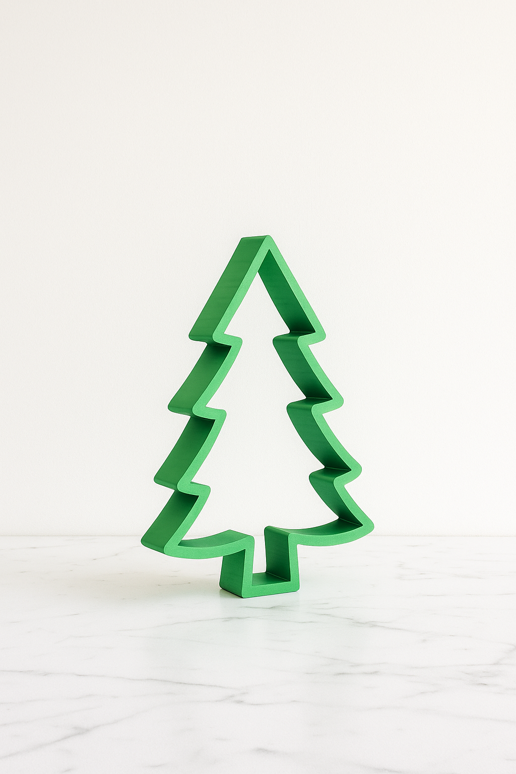 Hollow Green Christmas Tree – Modern Minimalist Holiday Decoration