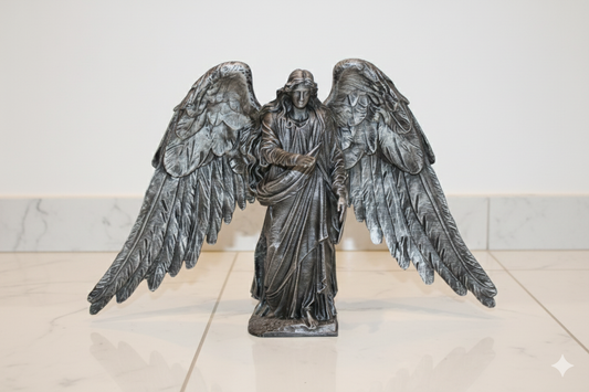 Archangel Gabriel Figurine – Hand-Finished Decorative Angel Sculpture