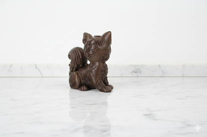 Decorative Figurine “Mystic Fox” – Bronze Tone Fantasy Sculpture (Hand painted)