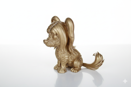 Hand-Painted Dog Figurine – Collectible Decorative Sculpture