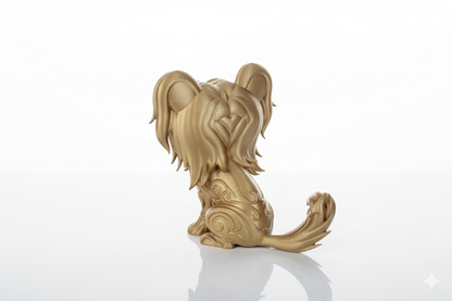 Hand-Painted Dog Figurine – Collectible Decorative Sculpture