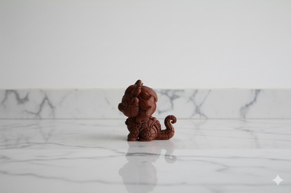 Steampunk Baby Dragon Sculpture – Hand-Painted Decorative Figure