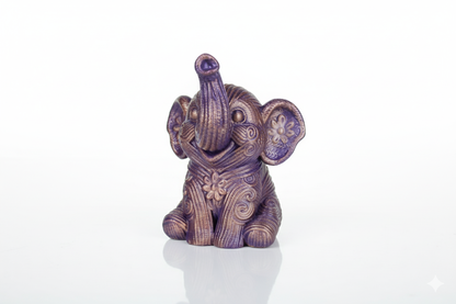 Hand-Painted Elephant Figurine – Symbol of Luck and Prosperity