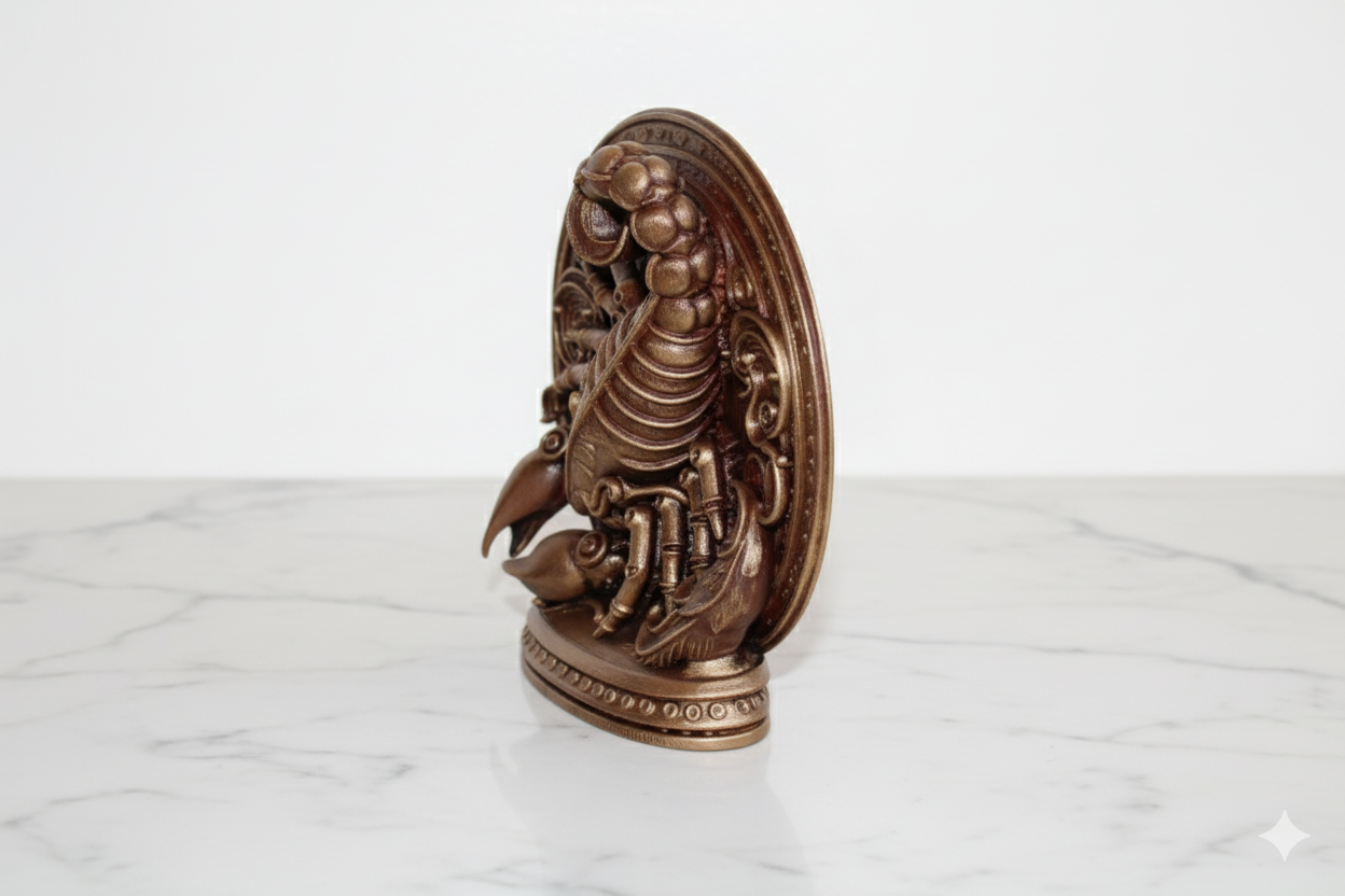 Golden Scorpio Symbol – Hand Painted Bronze Decorative Figure