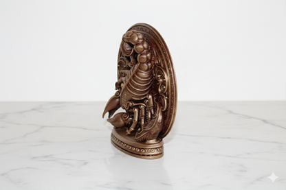 Golden Scorpio Symbol – Hand Painted Bronze Decorative Figure