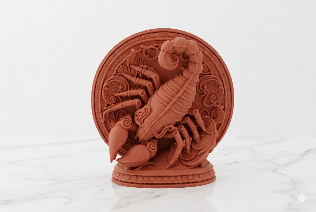 Escorpio – Placa Decorativa del Zodiaco (15 cm)