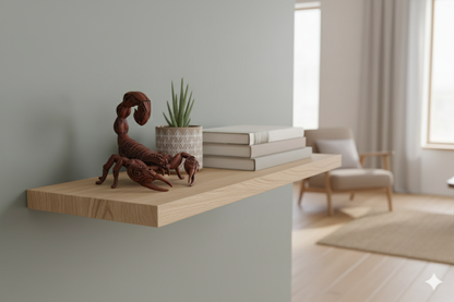 Hand-Painted Brown Scorpion Figurine – Tribal Decorative Sculpture