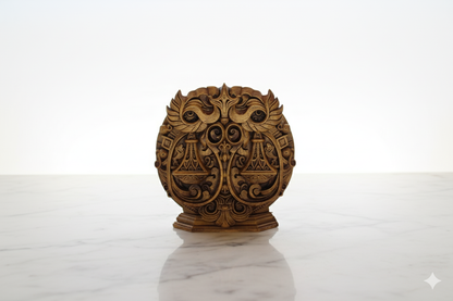 Libra Zodiac Symbol Sculpture – Bronze Finish / Hand painted