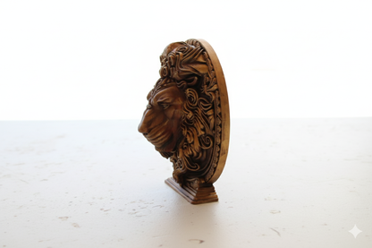 Leo Zodiac Symbol Sculpture – Bronze Finish / Hand painted