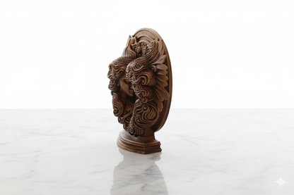 Gemini Zodiac Symbol Sculpture – Bronze Finish / Hand painted