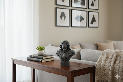 Leo Warrior Bust – Hand-Painted Decorative Sculpture