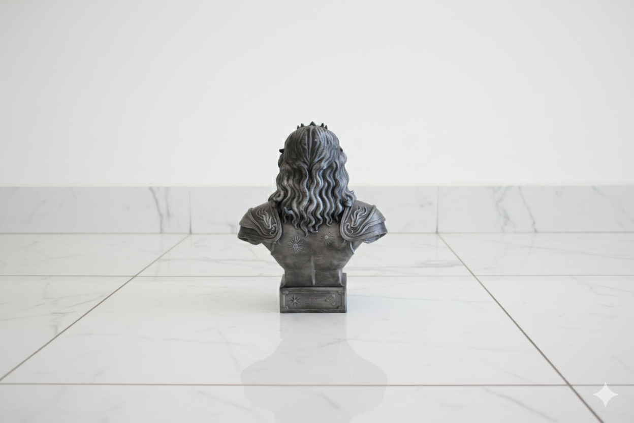 Leo Warrior Bust – Hand-Painted Decorative Sculpture