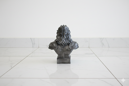 Leo Warrior Bust – Hand-Painted Decorative Sculpture