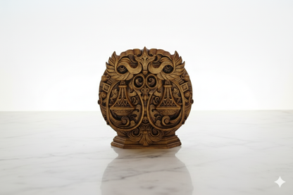 Libra Zodiac Symbol Sculpture – Bronze Finish / Hand painted