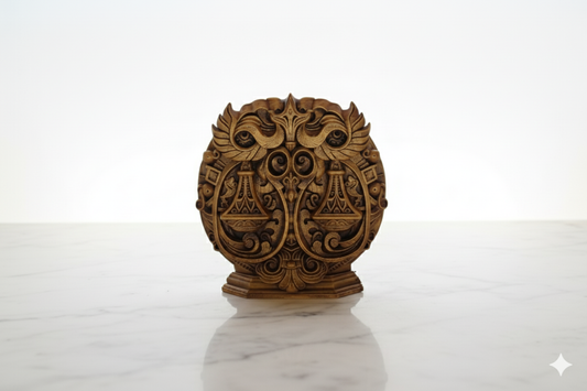 Libra Zodiac Symbol Sculpture – Bronze Finish / Hand painted