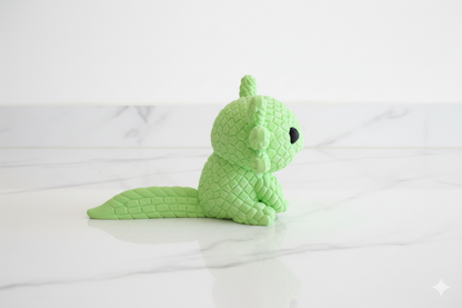 Cute Green Axolotl Figurine – Playful Decorative Sculpture