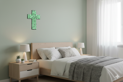 Glow-in-the-Dark Lord’s Prayer Cross – Sacred Art Collection