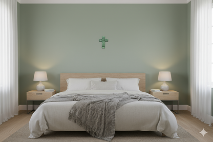 Glow-in-the-Dark Lord’s Prayer Cross – Sacred Wall Art
