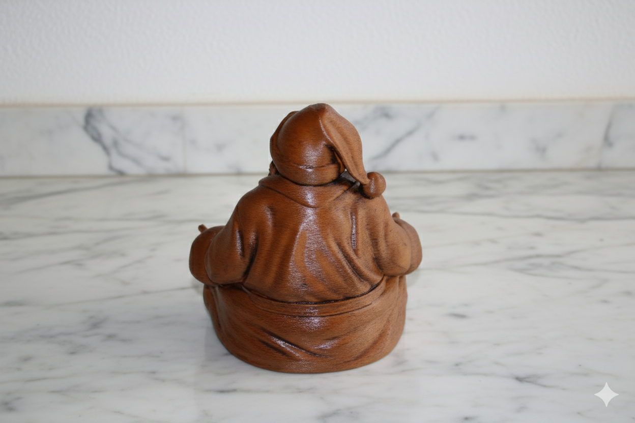 Meditative Santa Claus – Serene Holiday Sculpture